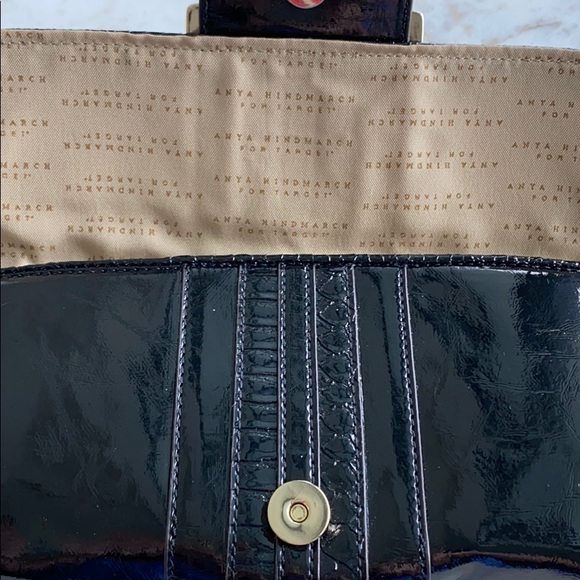 Anya Hindmarch for Target Faux-Python Black Clutch - Picture 7 of 7
